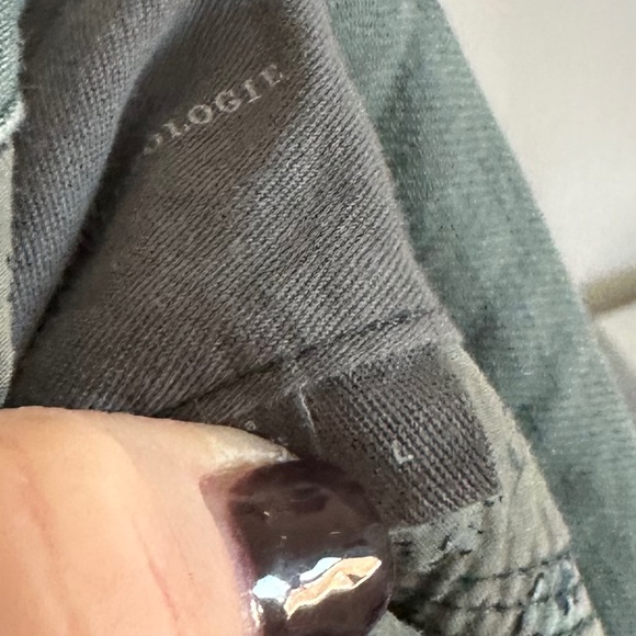 Anthropologie Sage Green Snap Front Lightweight Jacket, Large - Picture 7 of 7